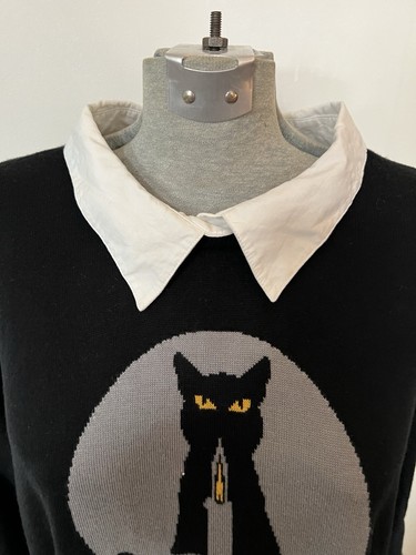 Maglione gatto nero Torrid Disney Hocus Pocus Binx con colletto taglia 6 - Foto 3 di 9