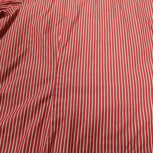Camisa Chaps Sin Hierro Rayas 100% Algodón Botón Manga Larga Roja y Blanca 2X - Imagen 11 de 22