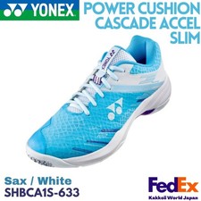 YONEX Badminton shoes POWER CUSHION CASCADE ACCEL SLIM Sax/White SHBCA1S 633
