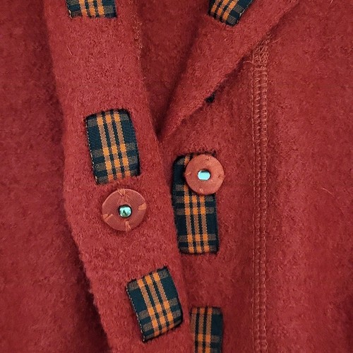 Cárdigan suéter cinta Coldwater Creek para mujer XL vintage de lana hervida Grannycore - Imagen 8 de 10