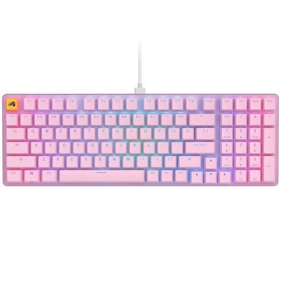 Glorious GMMK 2 Full-Size Tastatur - Fox Switches, ANSI-Layout, pink