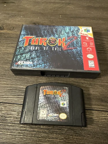 Turok 2 Seeds Of Evil N64 (Nintendo 64 N64) Authentic. Cart Only *TESTED*