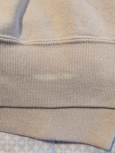 Vintage Russell Athletic Blank Crewneck Sweatshirt Adult XLT 90s Beige - Picture 4 of 4