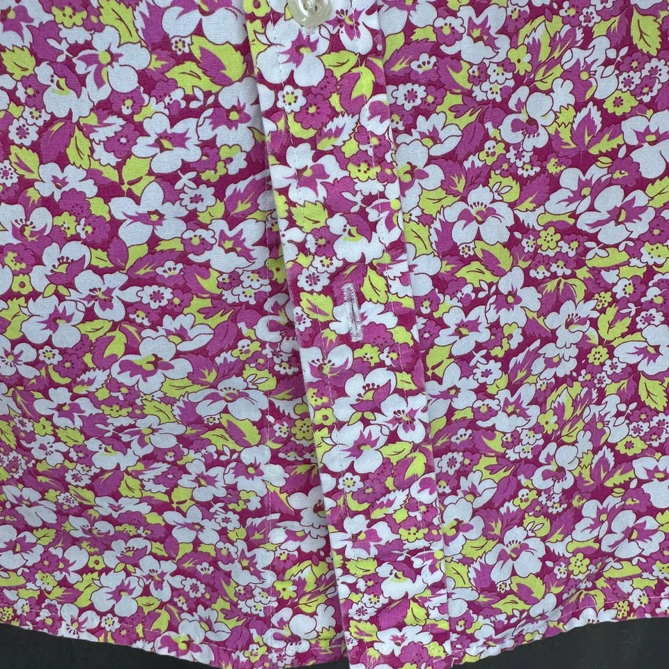 Camisa de golf Ralph Lauren Polo Golf para mujer talla 12 rosa con cuello floral Foto 3 de 4