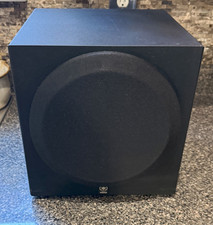 Yamaha YST-SW012 Subwoofer 8" Powered Active Home Theater Sub Bass Black Tested