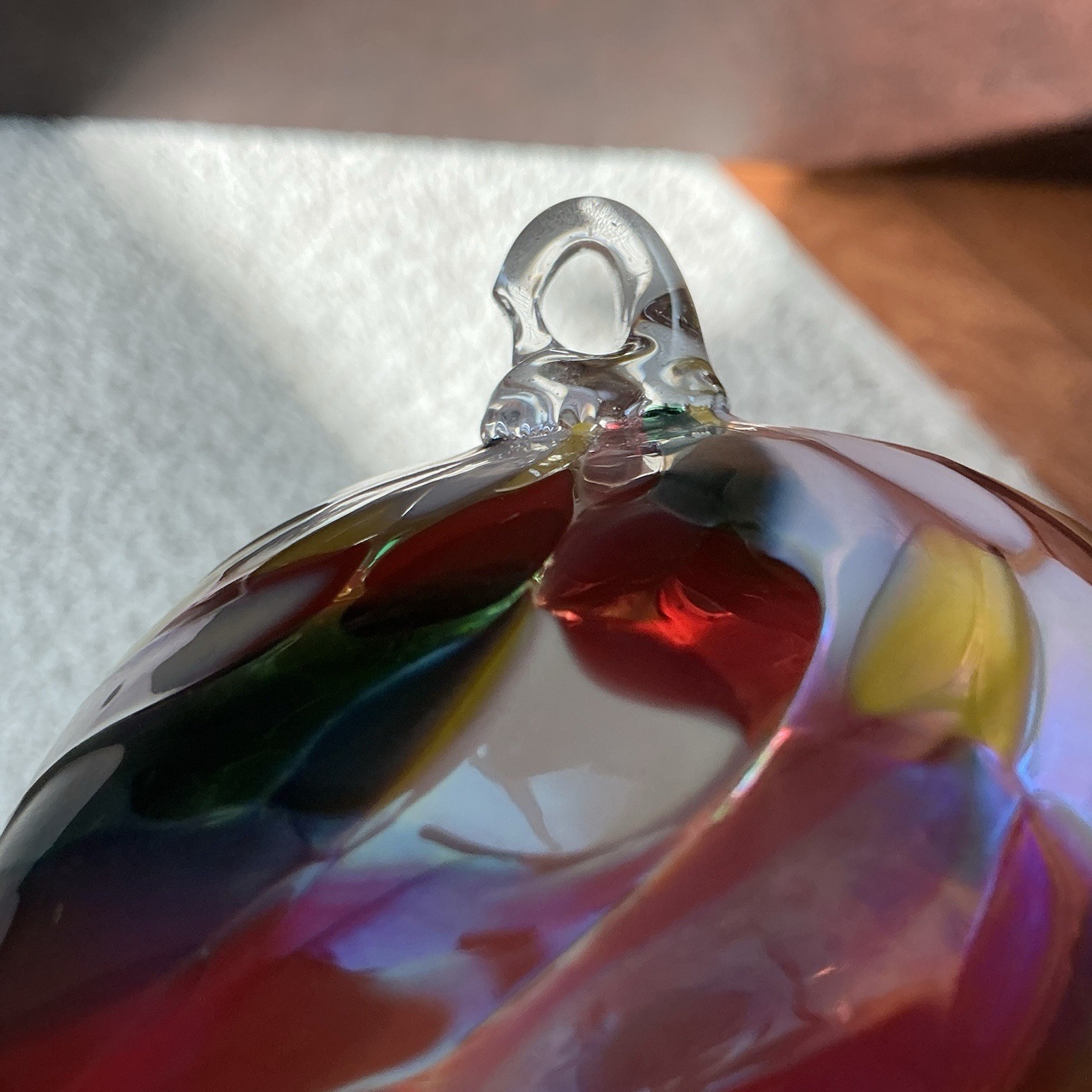 Zorza Blown Glass ORNAMENT Hand Decorated from Poland