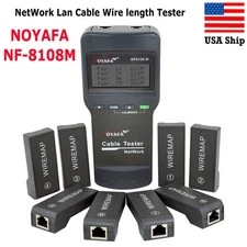 NOYAFA NF-8108M NetWork Lan Cable Wire Length Tester 8 Remote Units FOR RJ45