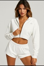Alo Yoga Ivory Cropped Jacket