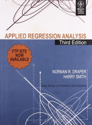 New: Applied Regression Analysis by DRAPER 3rd INTL ED-9788126531738