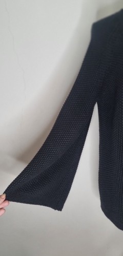 Jaeger Cardigan One Button Bell Sleeve Cotton Knit Size Large. In VGC - Picture 5 of 14