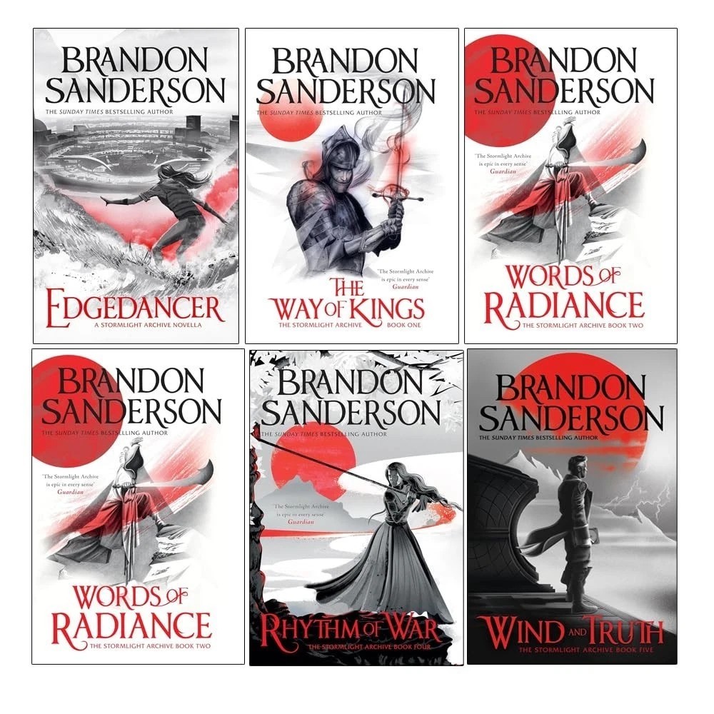 Stormlight Archive Series 6 Books Collection Set by Brandon Sanderson Radiance
