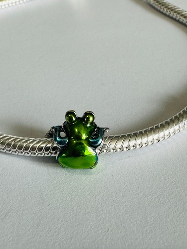 New Authentic Climbing Frog Charm 925 Ale Silver / Charm Bracelet - Bild 5 von 7