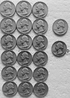 1956, 1955, 1950 Washington Silver Quarters Denver, Philadelphia MIXED LOT OF 20