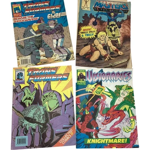 MARVEL Transformers Masters Visionaries Comic Lot Classic Collectibles KN2