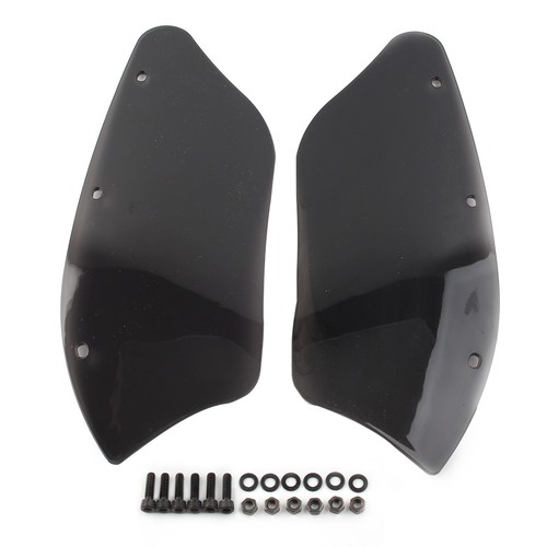 Fit Harley Dyna Heritage Softail Road King Honda Batwing Fairing Wind Deflectors - Picture 2 of 6