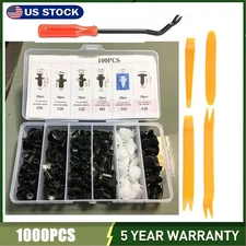 Car Retainer Auto Fasteners Push Trim Plastic Clips Pin Rivet Bumper Kit 105pcs