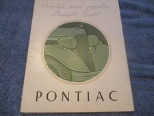1934 Pontiac Straight 8 Dealer Brochure Original