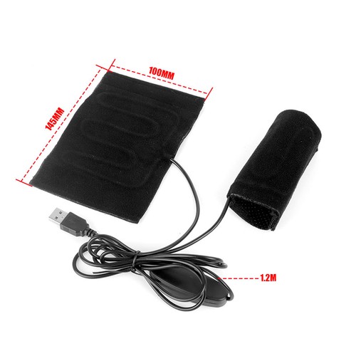 Motorcycle Heated Hand Handlebar Kit Grips Pads Warmer Cover Universal USB 5V - Picture 7 of 12