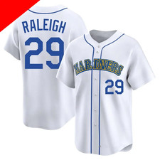 HOT NEW Cal Raleigh 29 Seattle White BASEBALL SHIRT All sizes S-6Xl 2F697