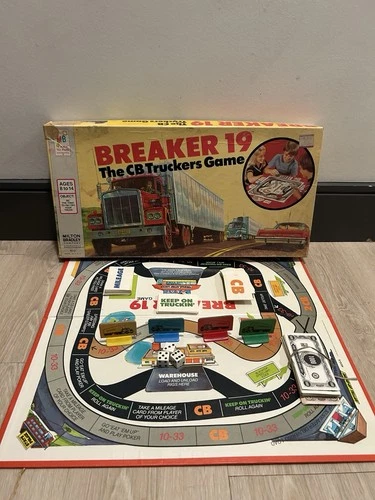 Vintage 1976 Milton Bradley Breaker 19 The CB Truckers Board Game
