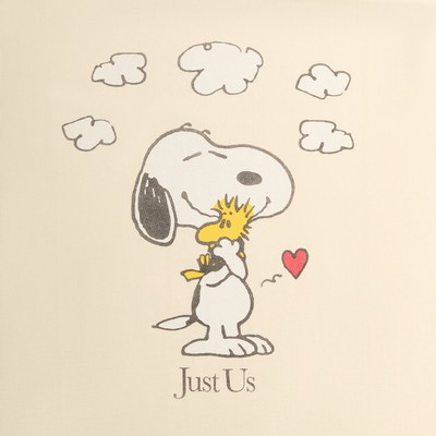 「u k1107」Kith for Peanuts DJ Snoopy Kith for Peanuts Snoopy Just Us Tee in Sandrift T-Shirt