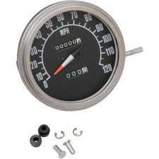Drag Specialties 68-84 Face 5in. Dash Mount 2:1 Speedometer DS-243885