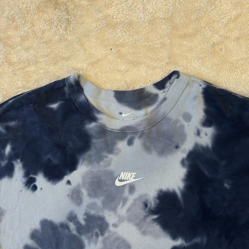 Nike Shirt Blue Tie Dye Max 90 Loose Fit Swoosh DD2720-475 Men's Size L - Picture 4 of 10