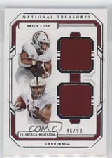 2019 National Treasures Collegiate 46/99 Bryce Love JJ Arcega-Whiteside #10 1u6