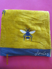 Joules Bath Towel New Without Tags Gold with Bee 70cm x 130cm 100% cotton