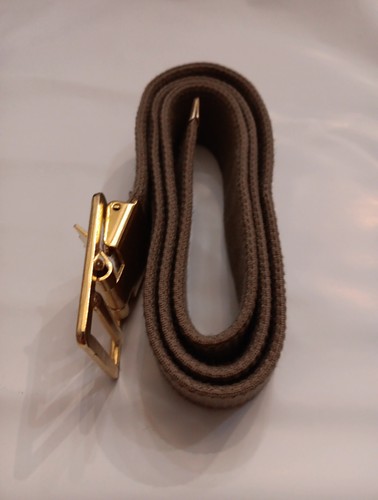 Cinturón para Hombres USMC/Cuerpo de Marines Militar Caqui Web, Hebilla de Cinturón de Latón Abierta (Talla 33) - Imagen 2 de 15