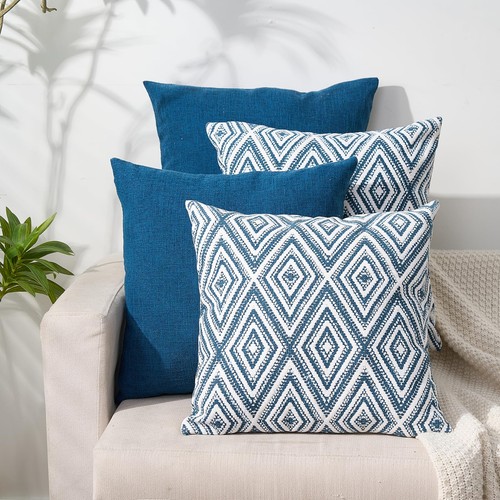 Decorative Throw Pillow Covers Set of 4 Couch Pillows Accent Cushion Cover fo...