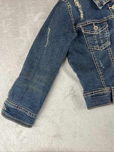 Chaqueta vaquera Rue 21 para mujer Junior’s recortada azul envejecido talla M - Imagen 3 de 6