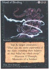 Word of Binding - Fourth Edition #172/379 MTG Magic The Gathering