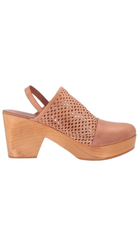 Free People Logan Leder Holz Plateau Clogs Natur Größe EU 40 (US Größe 9,5) - Bild 5 von 6