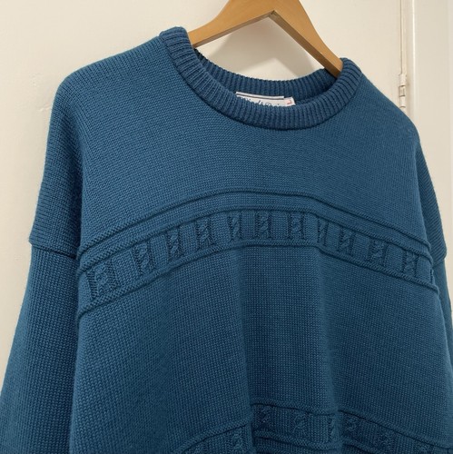 VTG Wind & Rain Weatherproof Knitwear Jumper Men's L Teal Lined Outdoor Ireland - Picture 11 of 20