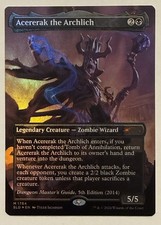 Acererak the Archlich Borderless Rainbow Foil - Mythic - Secret Lair MTG
