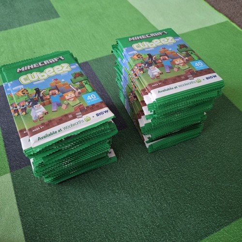 100x Unopened Minecraft Cubeez Packs - 2025 Woolworths Bulk Lot New - Picture 8 of 13
