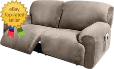 Extra Wide 75" - 90" Reclining 2 Seater Sofa Extra Wide Reclining Love Seat