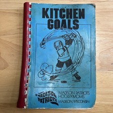 Vintage 1988 Kitchen Goals Madison Patriots Hockey Moms Cookbook Madison WI