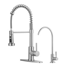 Kitchen Faucet and Water Filter Faucet: Stainless Steel Kitchen Sink Faucet w...