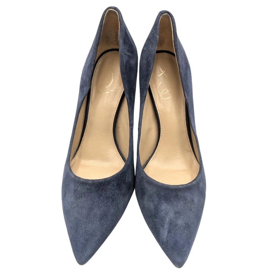 Sam Edelman Hazel salto agulha feminino camurça azul tamanho US8 EU39 - Imagem 3 de 4