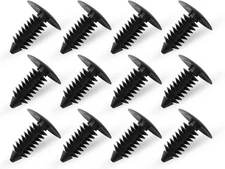 100x 8mm Fastener Fender Push Pin Bumper Clips Auto Car Hole Plastic Rivets