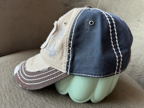 Wyoming 1890 Trucker Cap Brown G54 Hat Graphics 360 Distressed Adjustable Bronco - Picture 3 of 9