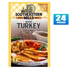 24x Packs Southeastern Mills Roast Turkey Gravy Mix - 1.7oz Each