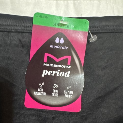 Ropa interior Maidenform Hipster período protección ligera absorbente permanecer seca talla grande - Imagen 5 de 6