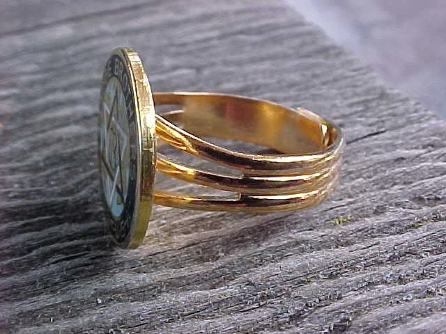 CLASSIC DODGE BROTHERS DETROIT USA GOLD CHROME FINGER RING NOS KUSTOM ADJUSTABLE - Image 3 of 4