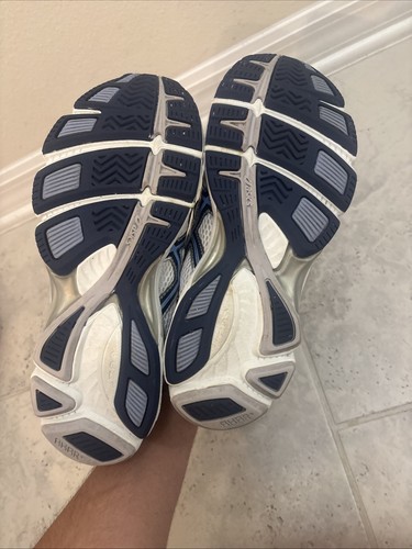 Asics Gel 180 TR Womens 9 2E S353N Running Shoes Sneakers White/Silver/Blue - Picture 10 of 13