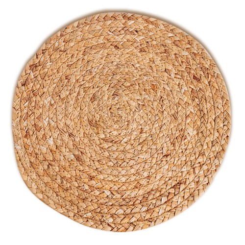 Round Braided Placemats Set Natural Round Placemats For Kitchen Dining Table 11. - Picture 2 of 9