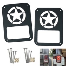 2Pack Rear Tail Light Covers Guards Compatible with 2007-2018 Jeep Wrangler J...