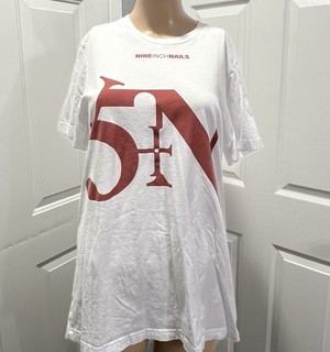 nine inch nails shirt SIN Medium White